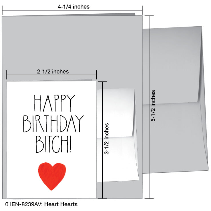 Heart Hearts, Greeting Card (8239AV), Enclosure, printedcanvas.com