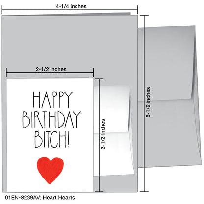 Heart Hearts, Greeting Card (8239AV), Enclosure, printedcanvas.com