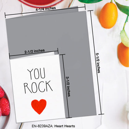 Heart Hearts, Greeting Card (8239AZA), Enclosure, www.printedcanvas.com