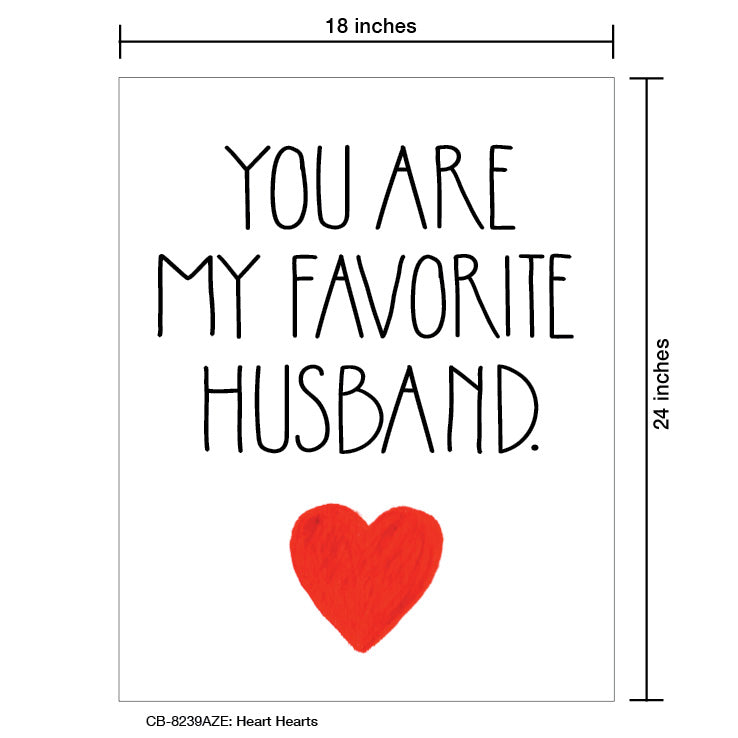 Heart Hearts, Card Board (8239AZE), 18'x24 PosterBoard at www.printedcanvas.com