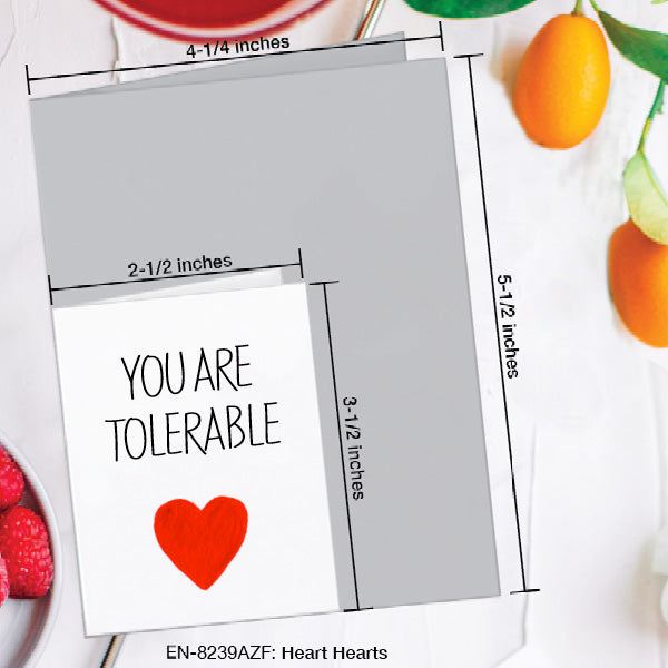 Heart Hearts, Greeting Card (8239AZF), Enclosure, www.printedcanvas.com
