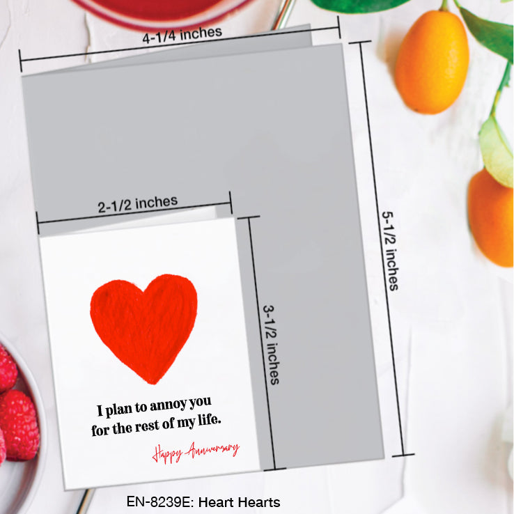 Heart Hearts, Greeting Card (#8239E)