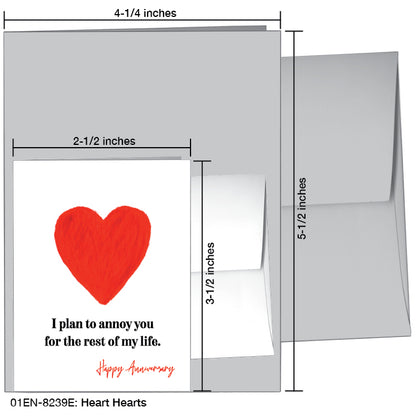 Heart Hearts, Greeting Card (#8239E)