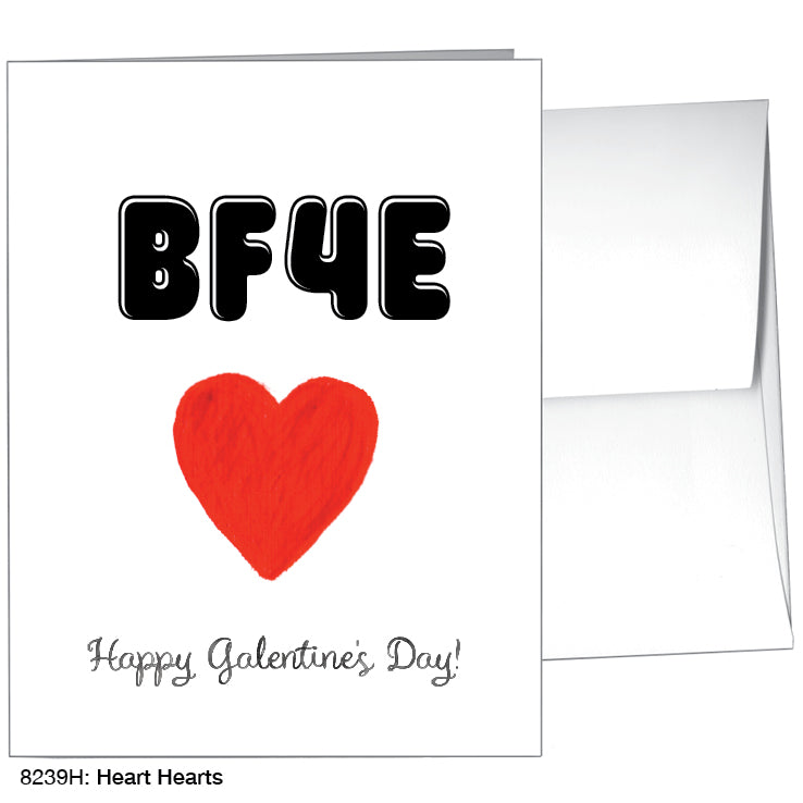 Heart Hearts, Greeting Card (#8239H), A2 Card Front, www.printedcanvas.com