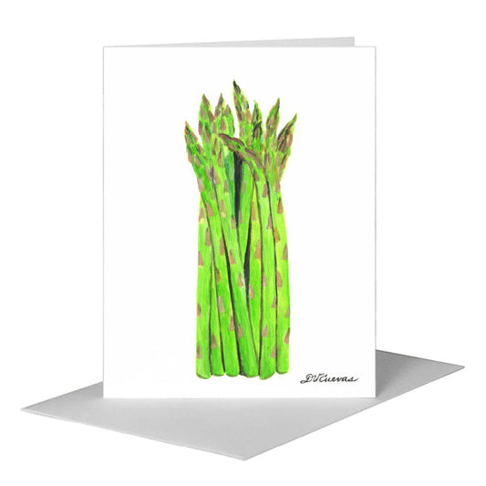 Asparagus Bundle, Greeting Card (#8240A) A2 Card Front, www.printedcanvas.com