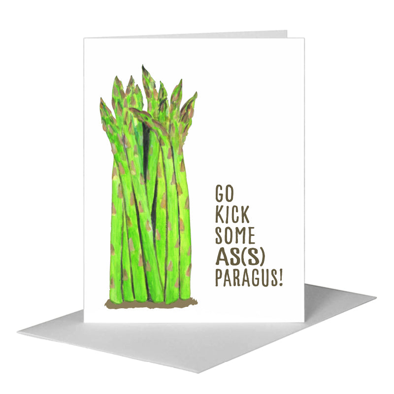 Asparagus Bundle, Greeting Card (#8240C) A2 Card Front, www.printedcanvas.com