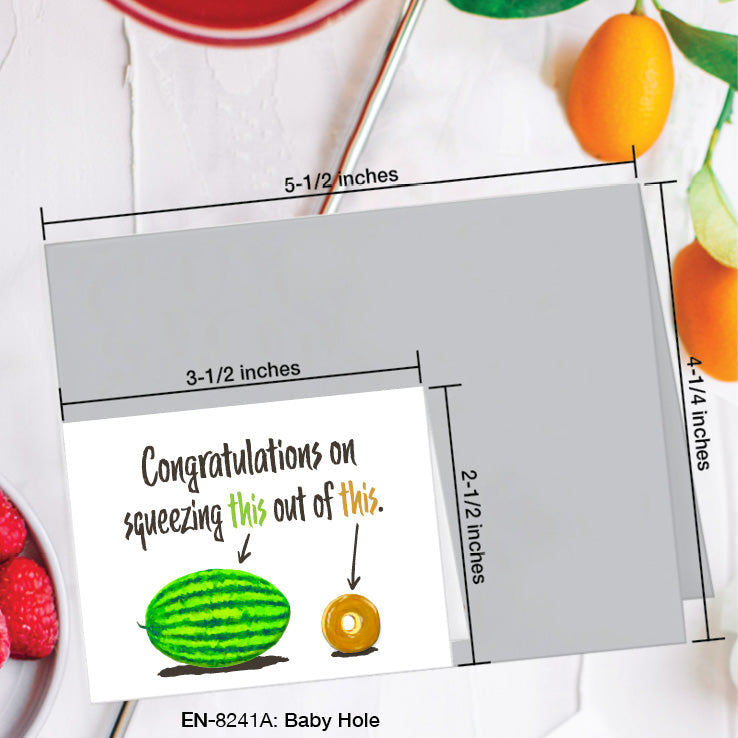 Baby Hole, Greeting Card (8241A), Enclosure, www.printedcanvas.com