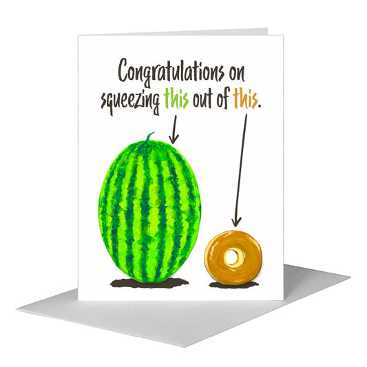 Baby Hole, Greeting Card (#8241B) A2 Card Front, www.printedcanvas.com
