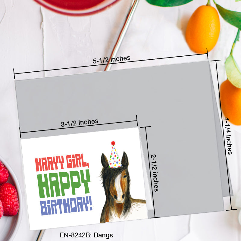 Bangs, Greeting Card (8242B), Enclosure, www.printedcanvas.com