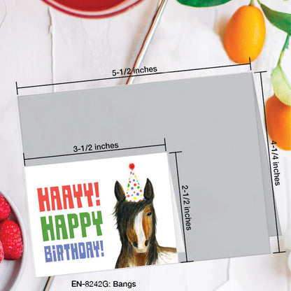 Bangs, Greeting Card (8242G), Enclosure, www.printedcanvas.com