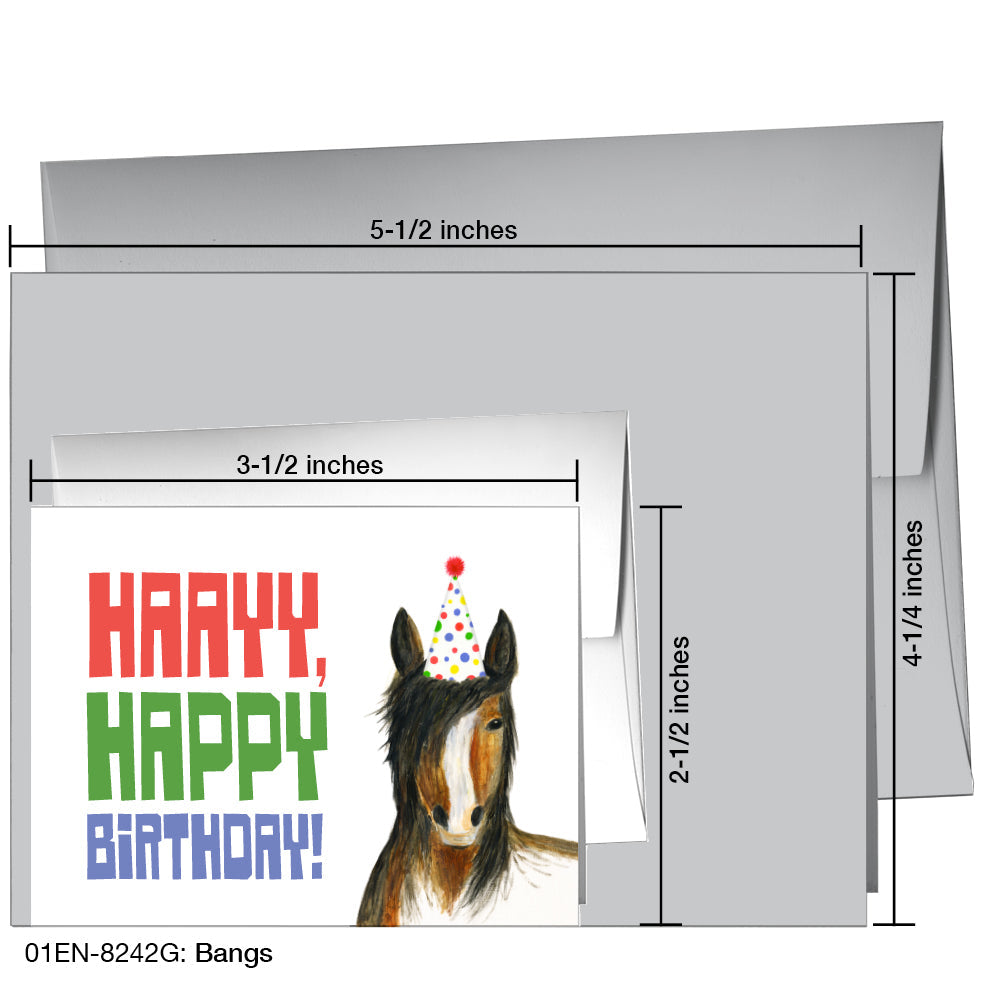 Bangs, Greeting Card (8242G), Enclosure, printedcanvas.com