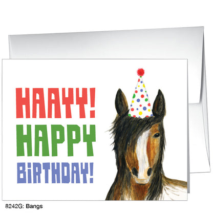 Bangs, Greeting Card (8242G), A2 Card Front, www.printedcanvas.com