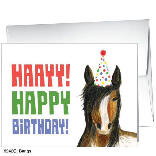 Bangs, Greeting Card (8242G), A2 Card Front, www.printedcanvas.com