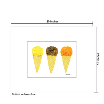 Ice Cream Cone, Print (#8243)