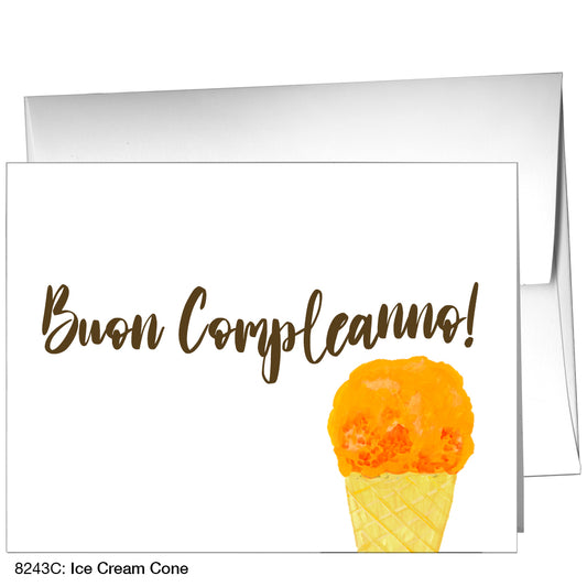 Ice Cream Cone, Greeting Card (8243C)