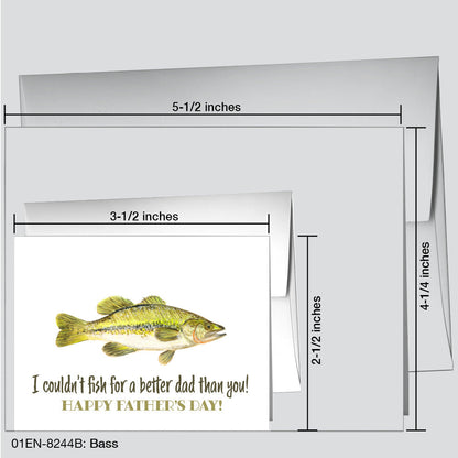 Bass, Greeting Card (8244B), Enclosure, printedcanvas.com