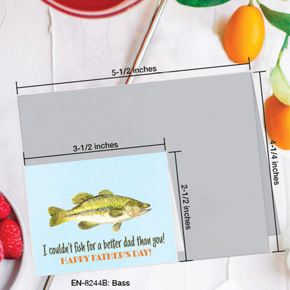 Bass, Greeting Card (#8244B)