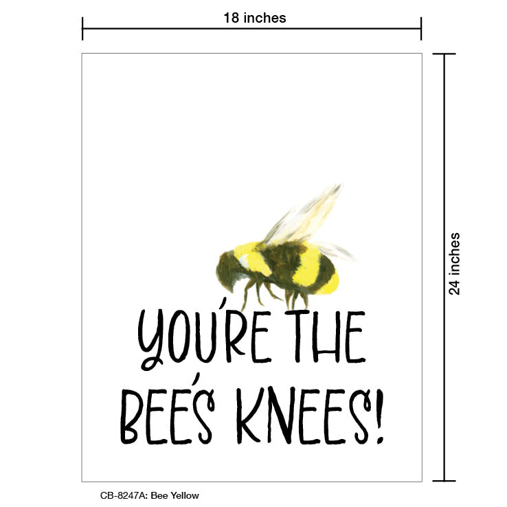 Bee Yellow, Card Board (8247A), 18'x24 PosterBoard at www.printedcanvas.com