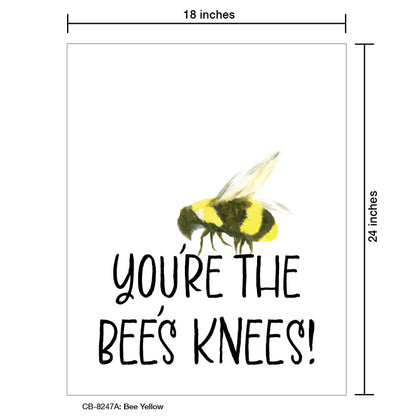Bee Yellow, Card Board (8247A), 18'x24 PosterBoard at www.printedcanvas.com