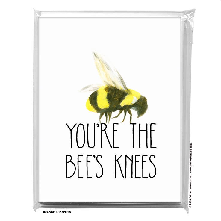 Bee Yellow, Greeting Card (#8247AA)