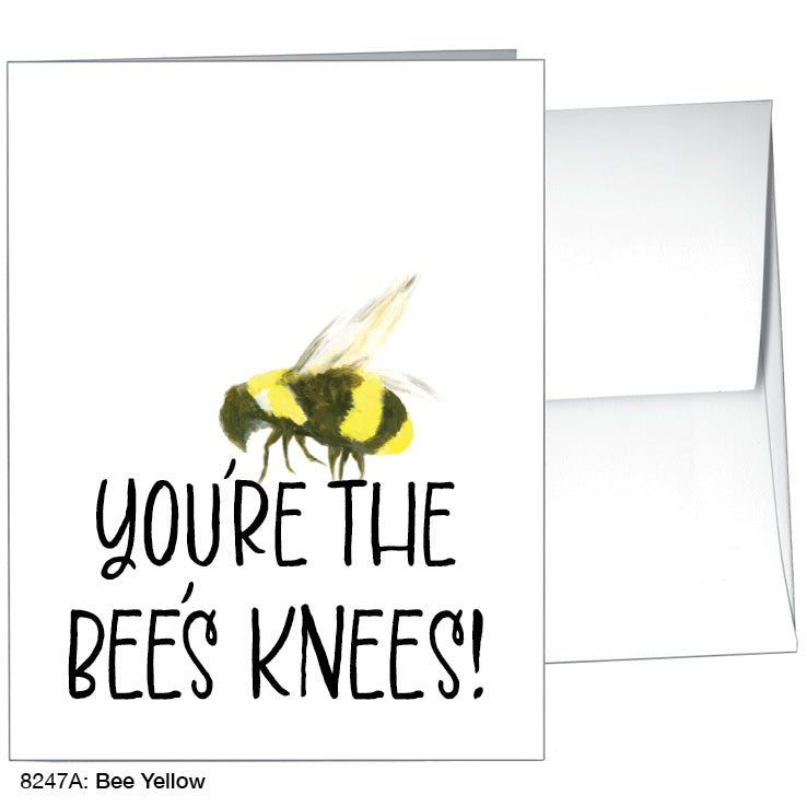 Bee Yellow, Greeting Card (8247A) - Printed Canvas