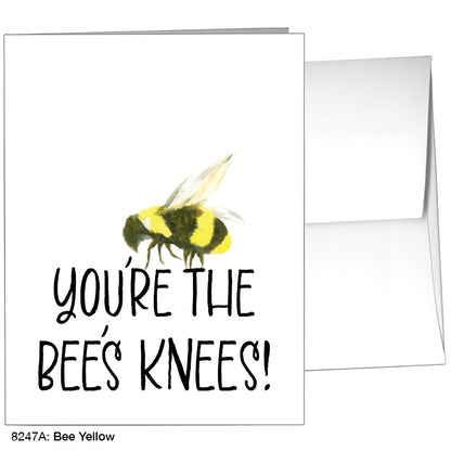 Bee Yellow, Greeting Card (8247A) - Printed Canvas