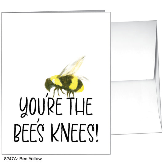 Bee Yellow, Greeting Card (8247A) - Printed Canvas