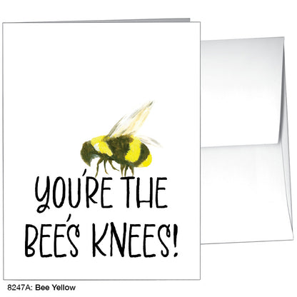 Bee Yellow, Greeting Card (#8247A)