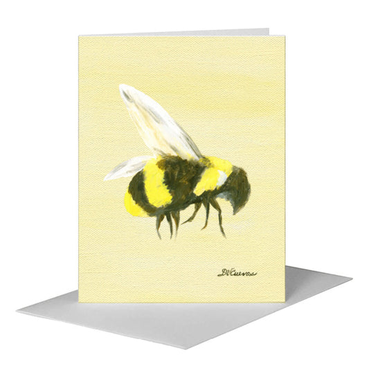 Bee Yellow, Greeting Card (#8247C) A2 Card Front, www.printedcanvas.com