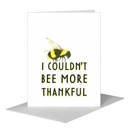 Bee Yellow, Greeting Card (#8247N) A2 Card Front, www.printedcanvas.com