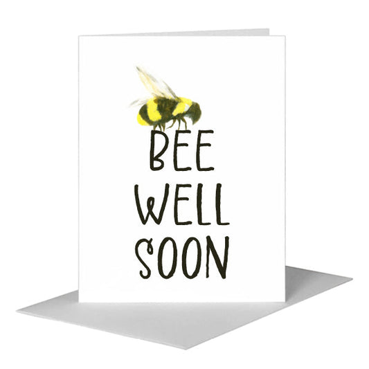 Bee Yellow, Greeting Card (#8247P) A2 Card Front, www.printedcanvas.com