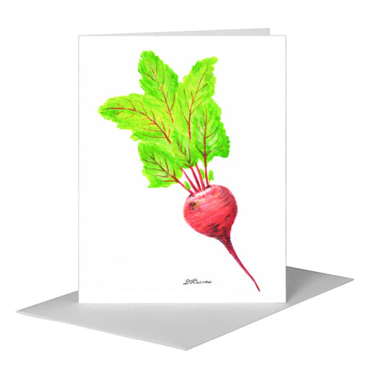 Beet, Greeting Card (#8248A) A2 Card Front, www.printedcanvas.com