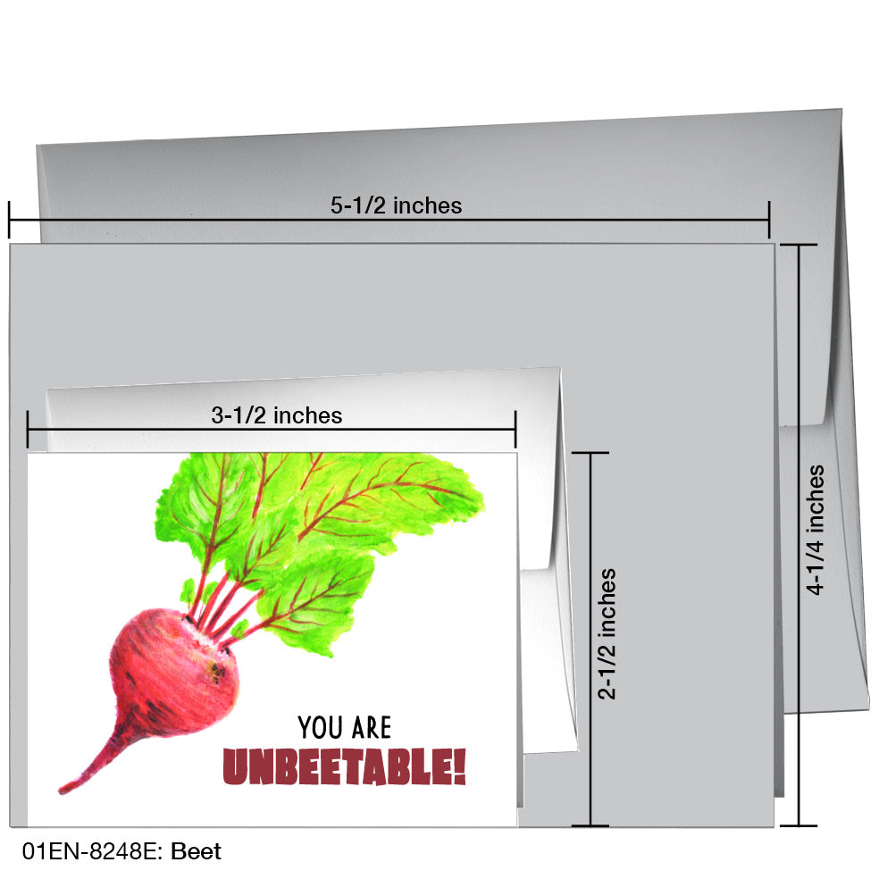 Beet, Greeting Card (8248E), Enclosure, printedcanvas.com
