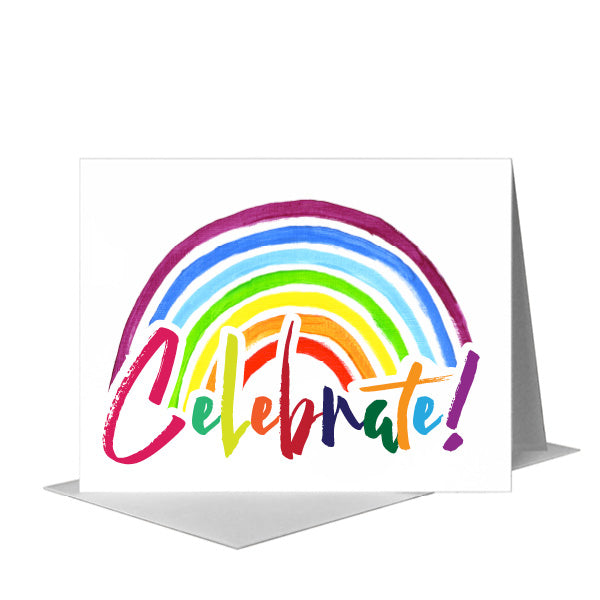 Celebrate, Greeting Card (#8254A), A2 Card Front, www.printedcanvas.com