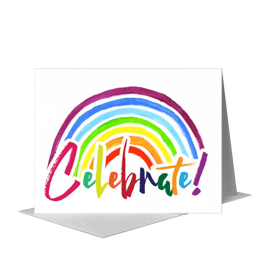 Celebrate, Greeting Card (#8254A) A2 Card Front, www.printedcanvas.com