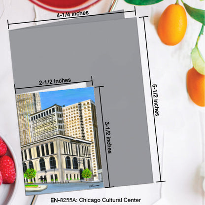 Chicago Cultural Center, Greeting Card (8255A), Enclosure Card, www.printedcanvas.com