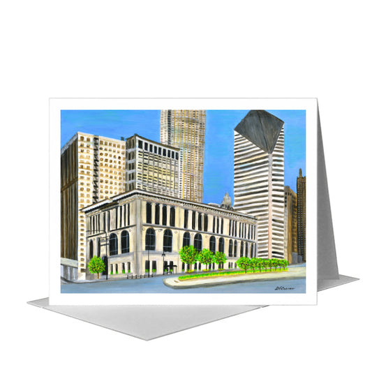 Chicago Cultural Center, Greeting Card (#8255B) A2 Card Front, www.printedcanvas.com