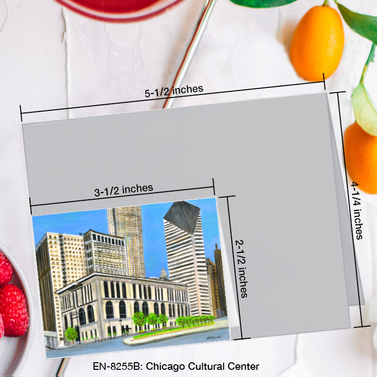 Chicago Cultural Center, Greeting Card (8255B), Enclosure Card, www.printedcanvas.com