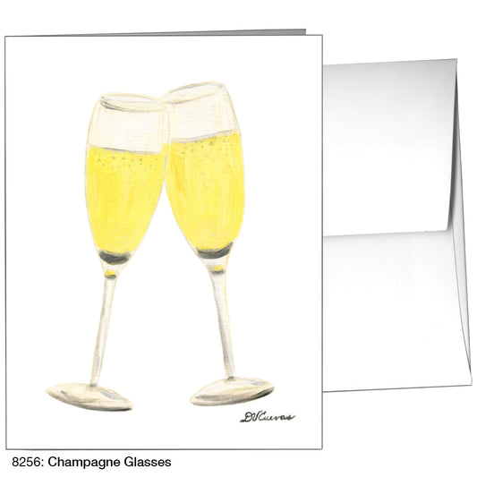 Champagne Glasses, Greeting Card (8256), A2, printedcanvas.com