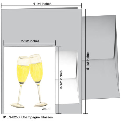 Champagne Glasses, Greeting Card (8256), Enclosure, printedcanvas.com