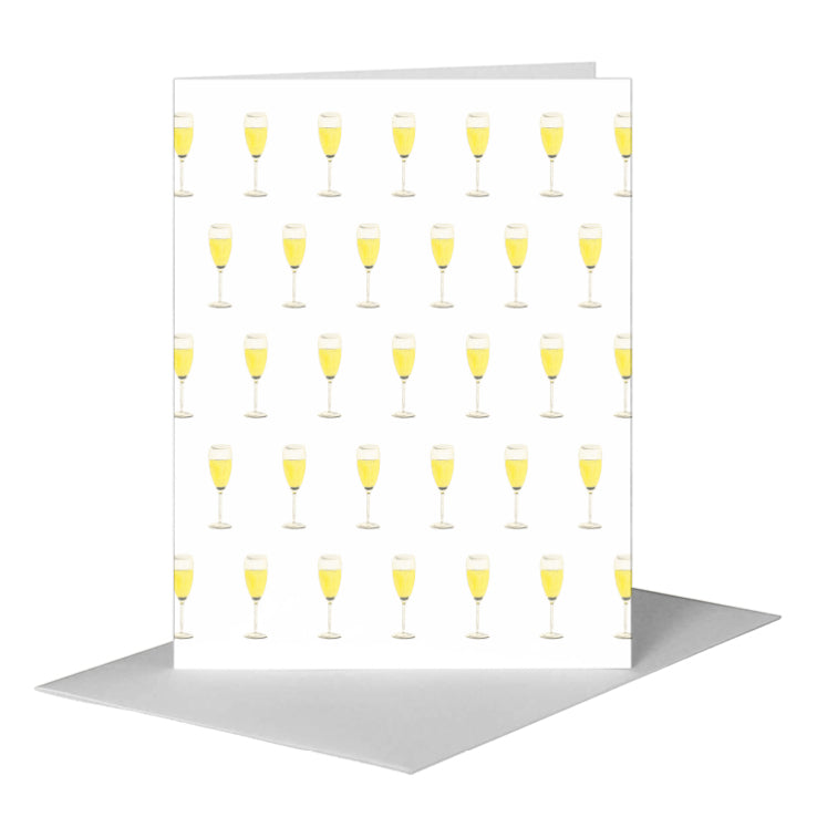 Champagne Glasses, Greeting Card (#8256F), A2 Card Front, www.printedcanvas.com