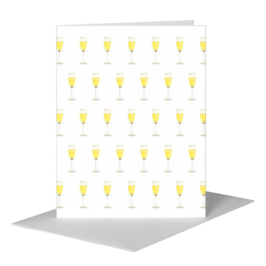 Champagne Glasses, Greeting Card (#8256F) A2 Card Front, www.printedcanvas.com