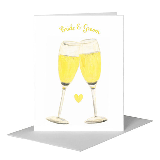 Champagne Glasses, Greeting Card (#8256K) A2 Card Front, www.printedcanvas.com