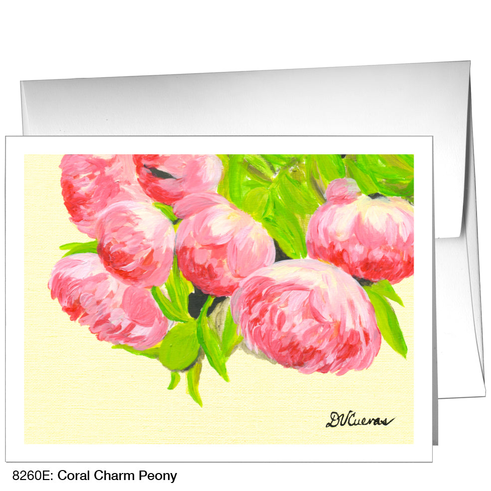 Coral Charm Peony, Greeting Card (8260E)