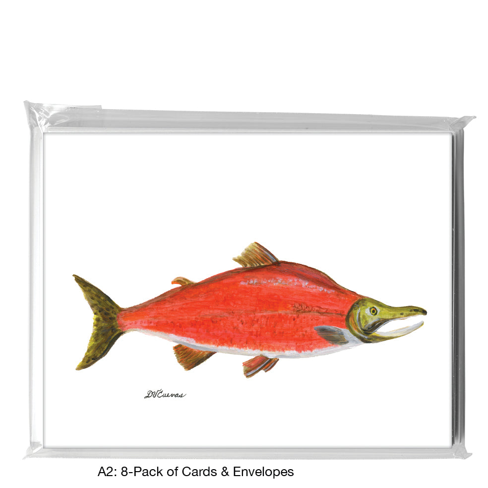 Sockeye Salmon, Greeting Card (8261), A2 8-Pack, printedcanvas.com