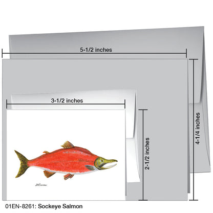 Sockeye Salmon, Greeting Card (8261), Enclosure, printedcanvas.com