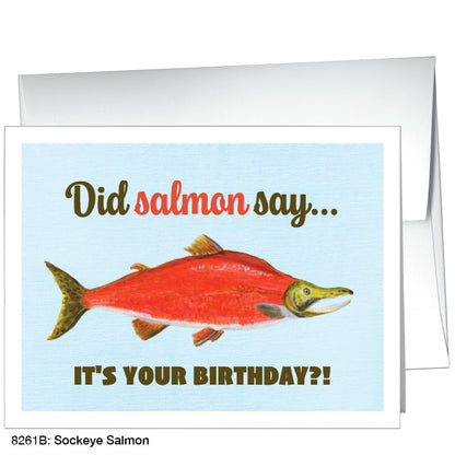 Sockeye Salmon, Greeting Card (8261B), A2, printedcanvas.com