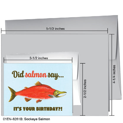 Sockeye Salmon, Greeting Card (8261B), Enclosure, printedcanvas.com