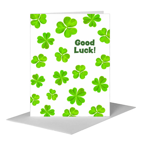 Clovers, Greeting Card (#8262B) A2 Card Front, www.printedcanvas.com