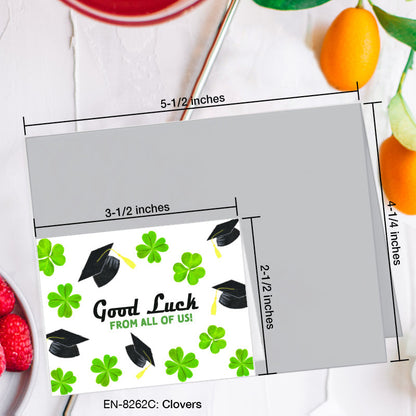 Clovers, Greeting Card (8262C), Enclosure, www.printedcanvas.com